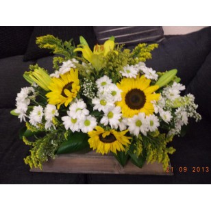 Sympathy Cemetery Flower Arrangement > Exclusive Plastic Tray >model 410