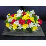 Sympathy Cemetery Flower Arrangement ( Exclusive Plastic Tray ) >model 419