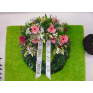 Remembrance Wreath with Gerberas and other flowers